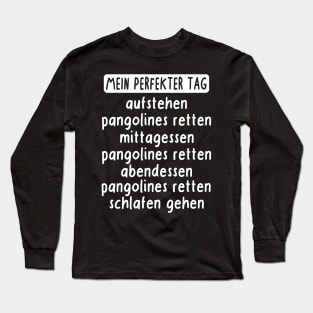 Pangoline Retten Natur Liebe Schuppentier Motiv Long Sleeve T-Shirt